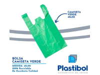 Bolsa camiseta 40x50 mediana color inti