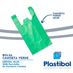 Bolsa camiseta 40x50 mediana color inti