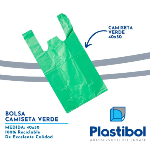 Bolsa camiseta 40x50 mediana color inti