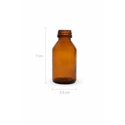 Botella vidrio colirio c/gotero 30 cc