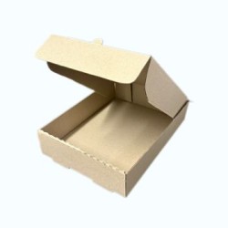 Caja empanada  marrón  docena