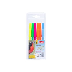 Marcador junior light fluor surtido x6