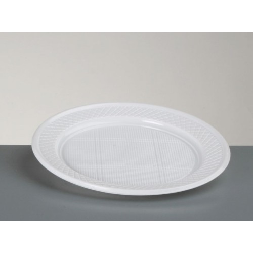Plato plastivas 17 x 100 blanco