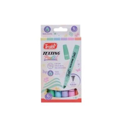 Resaltador texting pastel x 6 surtido