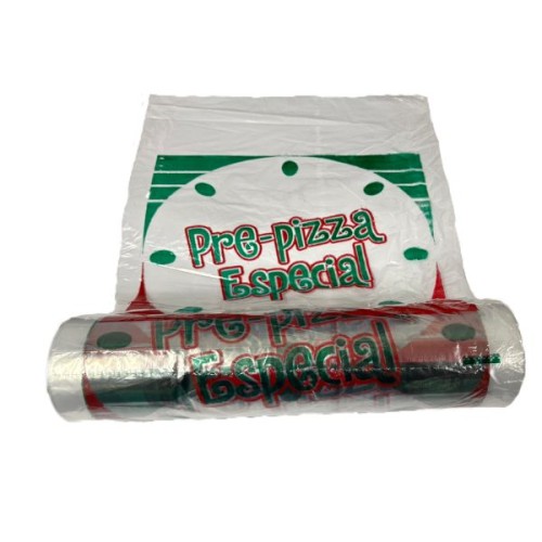 Rollo de bolsas para pizza BD impresa Rollo de bolsas para pizza BD impresa