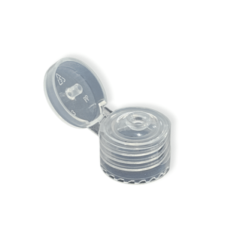 Tapa flip top rosca 20 transparente